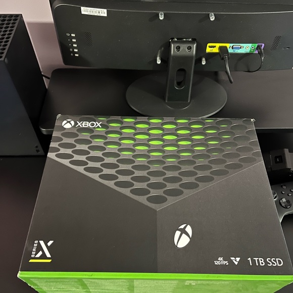 Xbox Series X with Spectre monitor and accessories